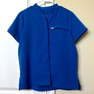 Figs button down scrub top